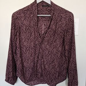 Aritzia Talula front tie blouse